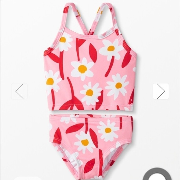 Hannah Andersson NWT Sunblock Tankini Happy Pink Floral Pattern 18-24 Month & 2T - Picture 5 of 12